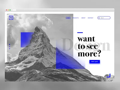 Yarra studio landing blue bogota branding design digital electric landing minimal mountain ui ux yarrastudio