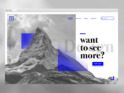 Yarra studio landing blue bogota branding design digital electric landing minimal mountain ui ux yarrastudio