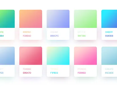 Gradients Style android app colors gradient gradients ios ipad iphone sketch