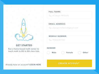 Daily UI #001 clean concept daily daily ui design product sign up signup typography ui ux