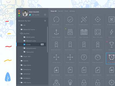Iconjar App - (dark mode) - Download colors download iconjar icons new account organize signup sketch ui ux