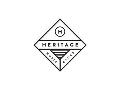 Heritage Logo concept heritage music label