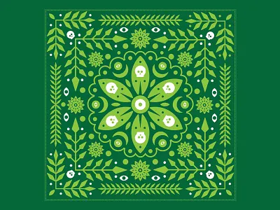 Dangerous Plants icon leaves pattern petals plants skull spines