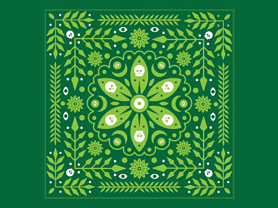 Dangerous Plants icon leaves pattern petals plants skull spines