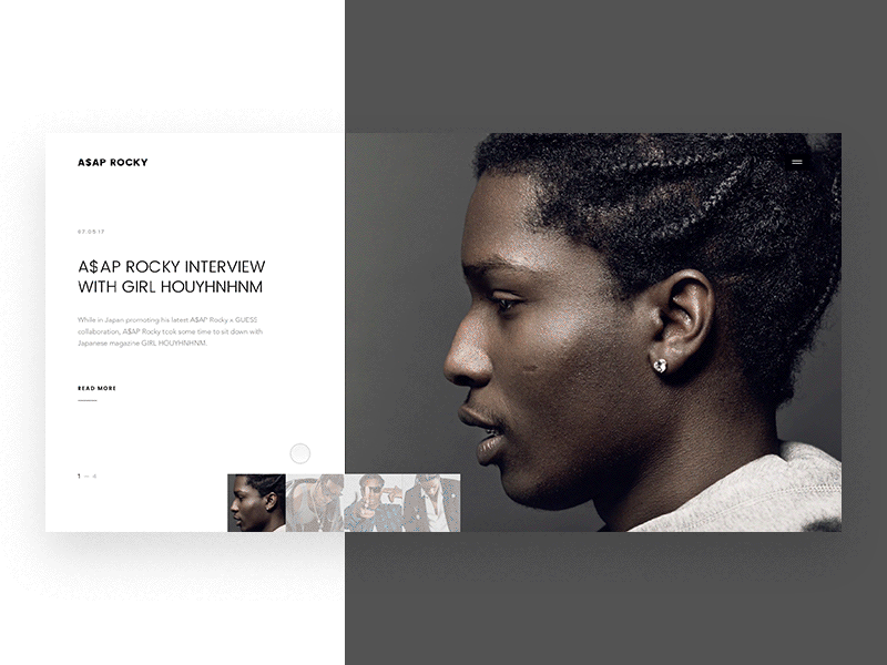 A$AP Rocky. Slider Animation. a$ap animation clean clear gif principle rocky sketch slider ui web