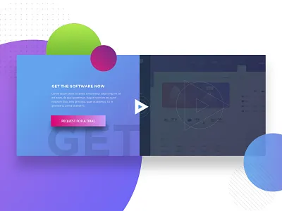 Call to Action and Video call to action landing page ui design ux design video video section