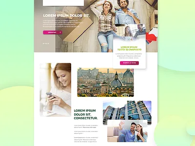 • Landing page element • design gradient inspiration interface landing page photo ui ux web