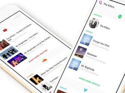 Airtime Federated Search airtime app chat ios mobile music search soundcloud spotify video vimeo youtube