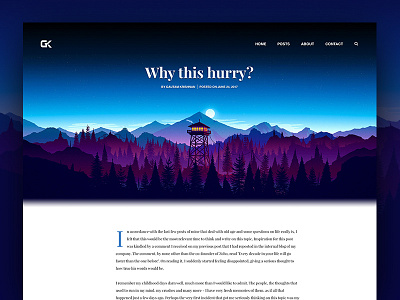 Blog Article article blog colors concept header minimal page post simple text ui