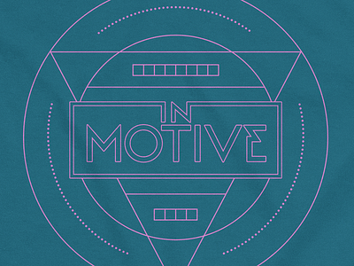In Motive apparel boxes dots geometric lines linework metal progressive shapes shirt tshirt