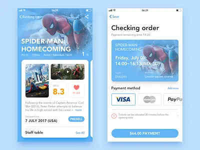 Movie App app ios11 list movie ui video