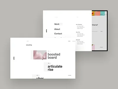 Ueno Project Grid grid menu project typography ui ux website