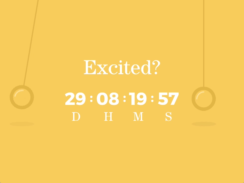 Countdown bounce countdown daily gif interaction motion move number pendulum ui ux yellow