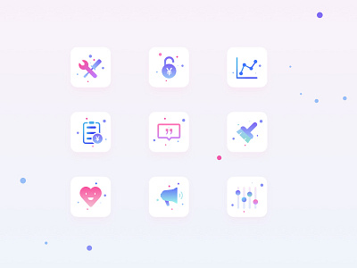 icons data gradient icon setting