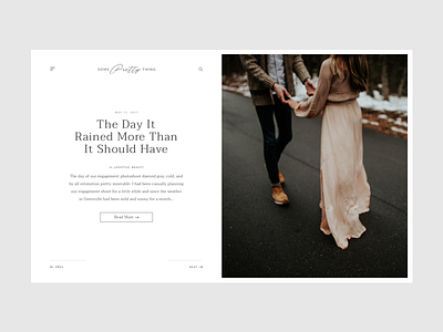 Fashion & Lifestyle Blog blog clean minimal post typography ui web design