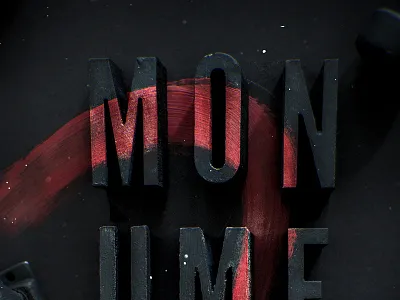 Monuments 2 poster 3d dark design paint photography poster print retouch