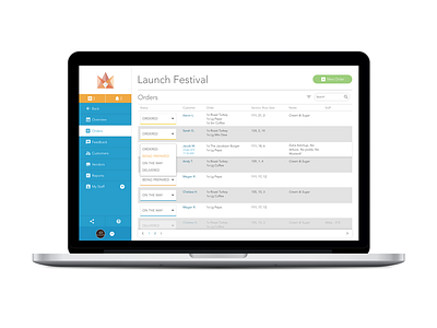 OrderVIP Responsive Admin app application ondemand ordering responsive tablet web app website