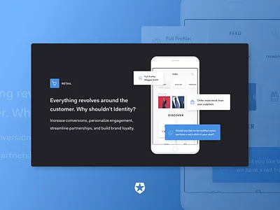 Retail Landing Page auth0 authentication authorization design designer landing page retail security ui ux vector