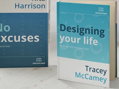 Ebook cover design for Advice Coach coaching ebooks graphic design illustrator photoshop