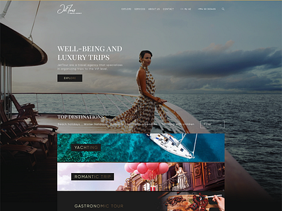 Luxury Trips corporate dark lux responsive trip web