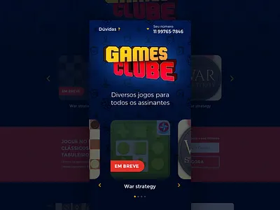 Games club games landing ui