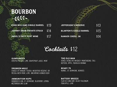 Dock 99 Menu bar bbq design menu print restaurant steak