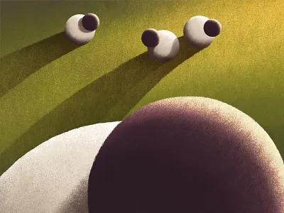 Selfie art grass illustration selfie sheep texture