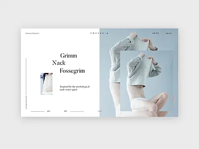 Grimm Dribbble butler fashion golden ratio grid maagzine template