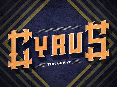 Kings of Kings cyrus great hardcore history kings lettering the vector