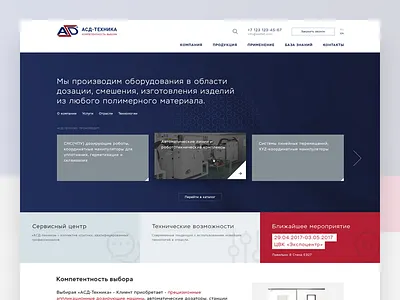 Corporate website clean corporate darkblue red responsive web