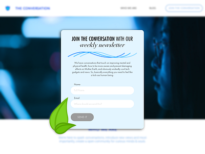 016 - Pop-up Message for Blog 016 blog daily ui design flash message illustration message the conversation uiux web