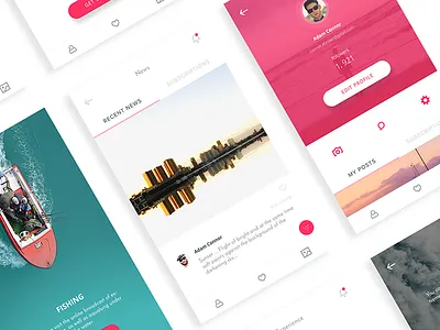 Ready App dashboard interface mobile responsive layout ui ux web website design