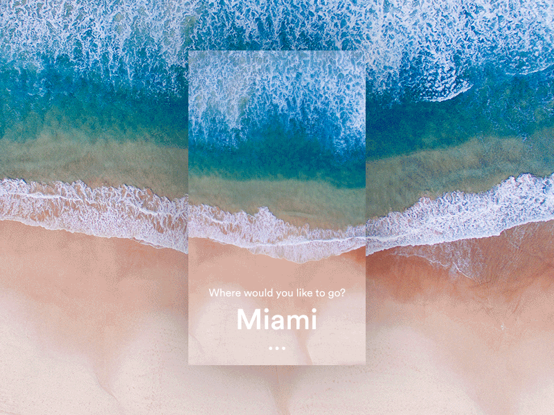 Where would you like to go? app beach booking mobile travel ui user experience ux vacation