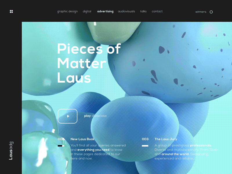 Superlative: 07 Laus clean design flat gif gradient grid minimal perfect ui ux web website