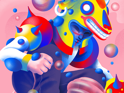 Interdimensional Warrior abstract air airmax detail geometric illustration nike noisy shapes sneakers texture warrior