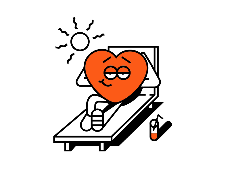 Badoo character sticker pack character chat gif gift illustration messenger orange pack sketch sticker sun