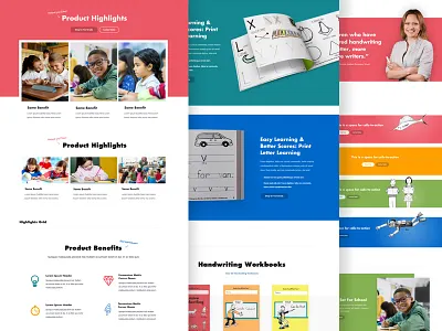 Learning Without Tears Components children components design system education flexible layouts modular system prek school ui design web design