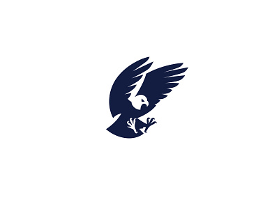 Charging Eagle aggressive american animal animal logo bald eagle bird charging eagle flying kreatank logo negative space usa zoo