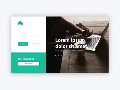 Website Login Page design illustrator photoshop ui user experience user interface ux