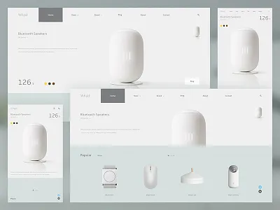 Electric website design concept electric plain web white