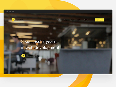 Developers Company clean design developers portfolio site studio ui ux web web design