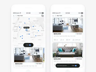 Get flat apartment app booking cadabra flat interface ios navigation rent search ui white