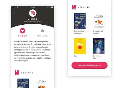 Horoscope App android apple design device horoscope interface ios iphone mockup ui
