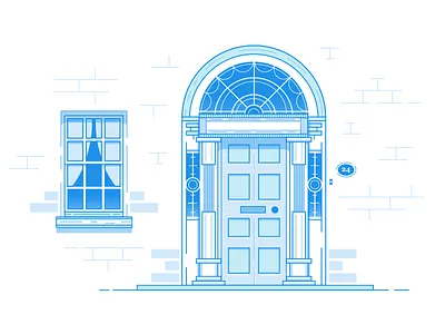 Georgian Door Pt 1 architecture blue building door dublin georgian georgrian door house ireland irish window
