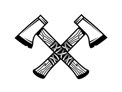 Hatchet WIP axe black brutal debut handle hatchet illustration new outdoors tomahawk vector white