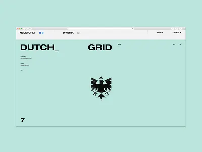 NEUE FORM desktop e commerce exploded grid minimal minimalism pure site ui ux web
