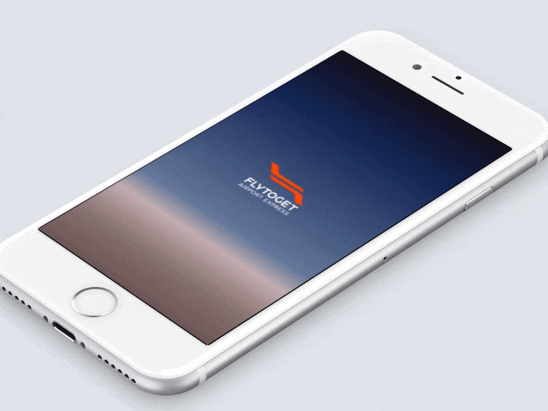 Flytoget background gradient transitions animation app card gif gradient mobile principle process ticket travel ui ux