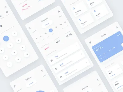Wallet App iOS Details app charts clean ios minimal mobile statistics style ui ux wallet