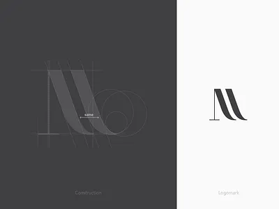 Branding - Natalie White Logomark branding construction fashion identity lettering logo logomark mark n negative space typography w