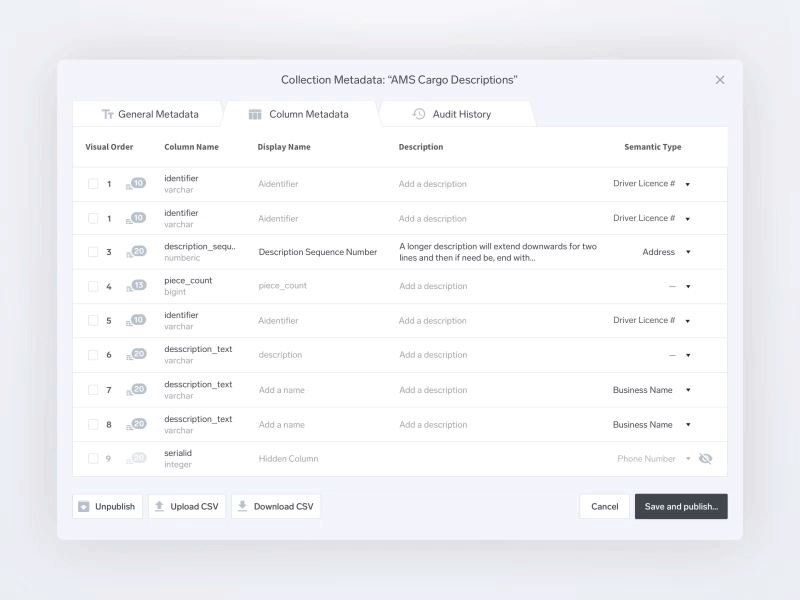 Column Reorder Animation animation data list principle reorder table